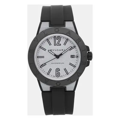 Bvlgari Diagono Magnesium mm Ceramic Silver Dial Automatic Mens Wristwatch