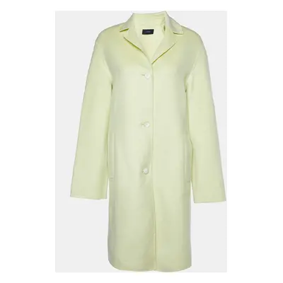 Joseph Lime Yellow Wool & Silk Caia Short Coat