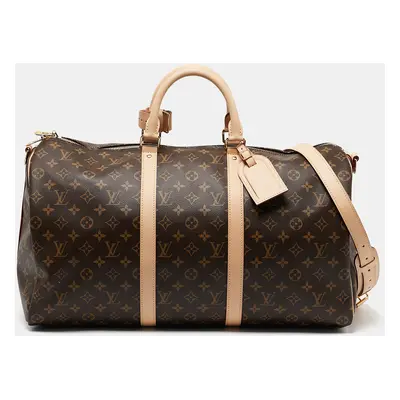 Louis Vuitton Monogram Canvas Keepall Bandouliere Bag