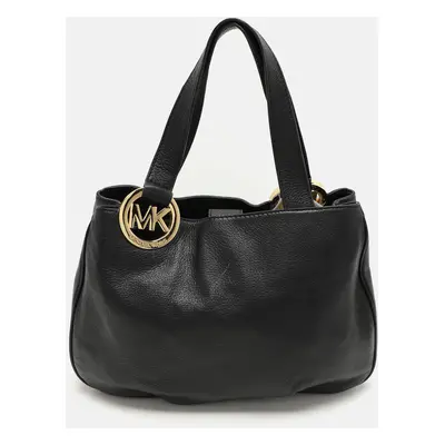 MICHAEL Michael Kors Black Leather Fulton Tote