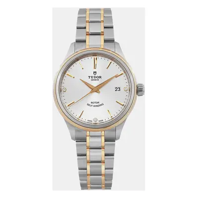 Tudor Silver Gold Stainless Steel Style Automatic Men's Wristwatch