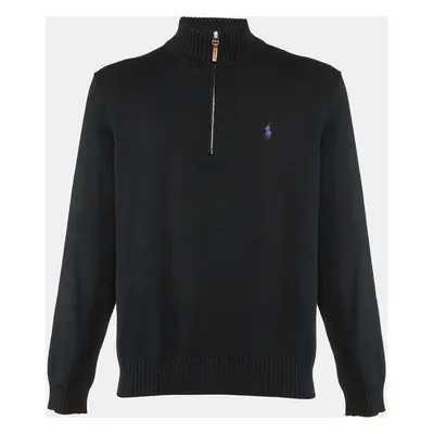 Polo Ralph Lauren Black Cotton Knit Sweater