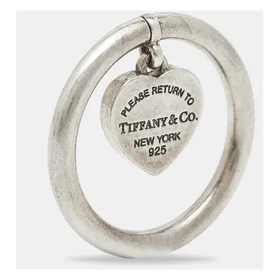 Tiffany & Co. Return to Tiffany Heart Tag Sterling Silver Charm Ring Size