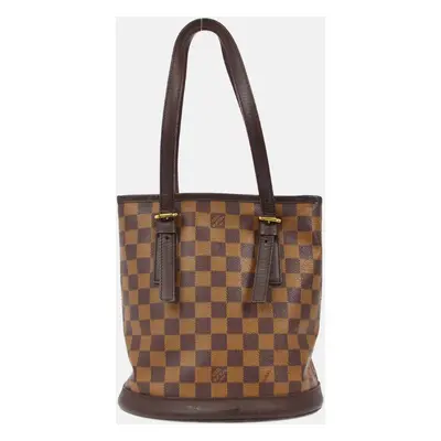 Louis Vuitton Brown Damier Ebene Canvas Marais Tote Bag