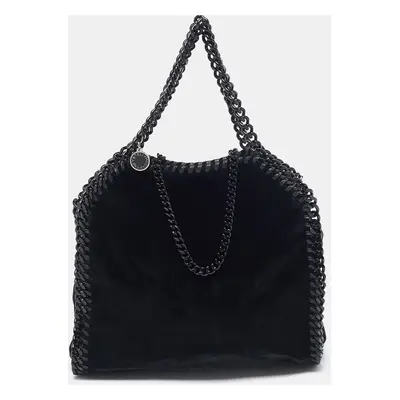 Stella McCartney Black Velvet Mini Falabella Tote