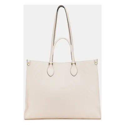 Louis Vuitton White Monogram Empreinte Onthego GM