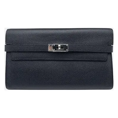 Hermes Kelly Wallet Black Epsom Leather