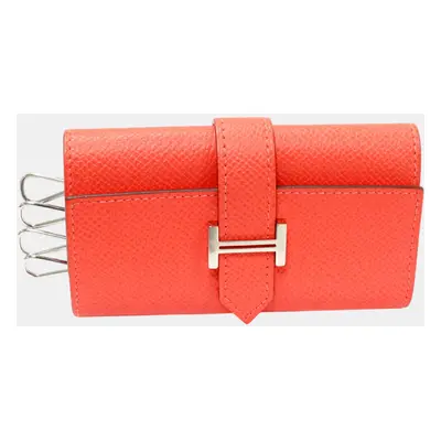 Hermes Pink Epsom Key Case Rose Jaipur