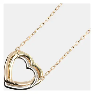 Cartier 18K Rose Gold, White Gold, Yellow Gold Trinity Heart Necklace