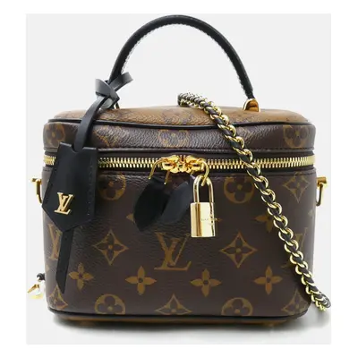 Louis Vuitton Brown Canvas Monogram Reverse Vanity PM Bag