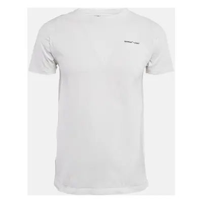 Off-White White Cotton Crew Neck T-Shirt