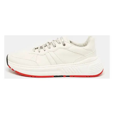 Bottega Veneta White Leather Speedster Sneakers Size