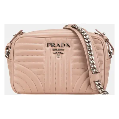 Prada Beige Soft Calf Diagramme Crossbody