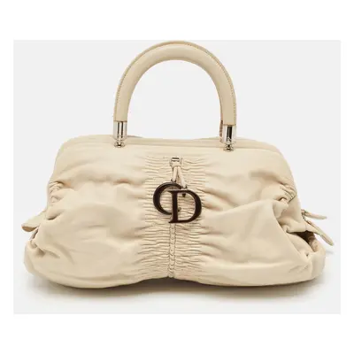 Dior Light Beige Leather Karenina East West Karenina Satchel