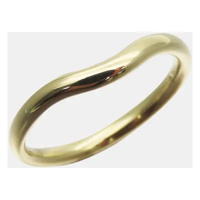 Tiffany & Co. 18K Yellow Gold Curved Band Ring EU 47.5