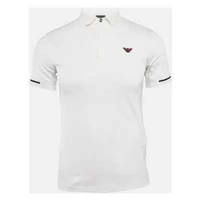 Emporio Armani White Cotton Polo T-Shirt