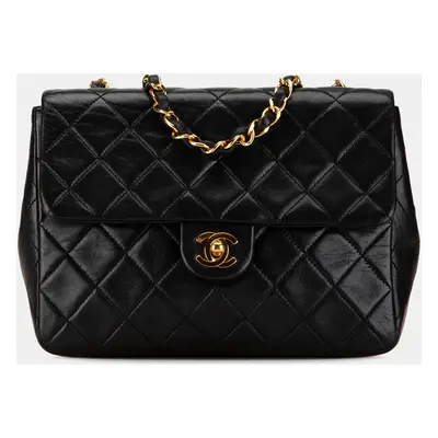 Chanel Black Mini Square Classic Lambskin Single Flap