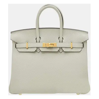 Hermes Gris Neve Togo Leather Birkin Bag