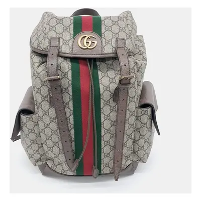 Gucci Beige Ophidia GG Medium Backpack