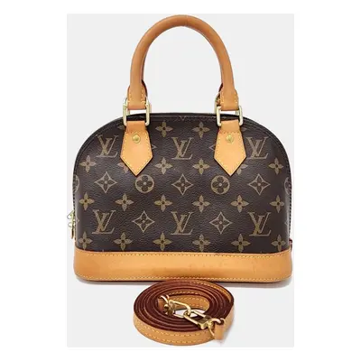 Louis Vuitton Brown Canvas Alma Bb Bag