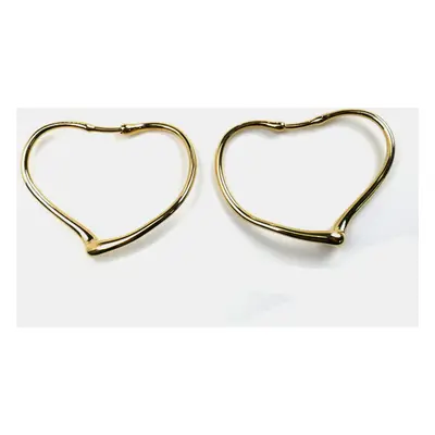 Tiffany & Co. 18K Yellow Gold Elsa Peretti Open Heart Earrings