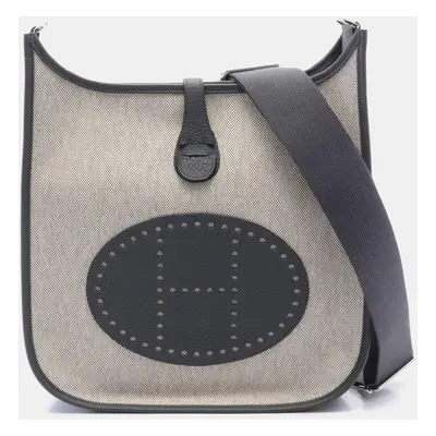 Hermes Gray Leather Evelyne III PM Shoulder Bag