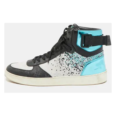 Louis Vuitton Multicolor Canvas and Leather Rivoli High Top Sneakers Size