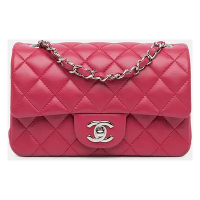 Chanel Mini Lambskin Rectangular Classic Single Flap Bag