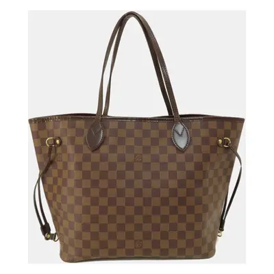 Louis Vuitton Brown Canvas MM Neverfull Tote Bag