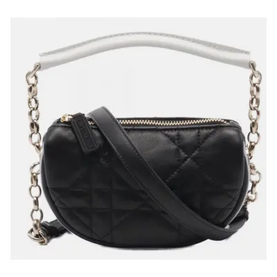 Dior Black Micro Lambskin Cannage Dior Vibe Hobo