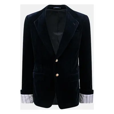 Gucci Blue Lined Stretch Velvet Blazer