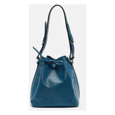 Louis Vuitton Toledo Blu Epi Leather Vintage Noé Bag