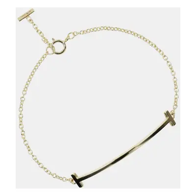 Tiffany & Co. 18K Yellow Gold T Smile Bracelet