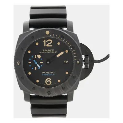 Panerai Black Carbotech Luminor Submersible Automatic Men's Wristwatch mm