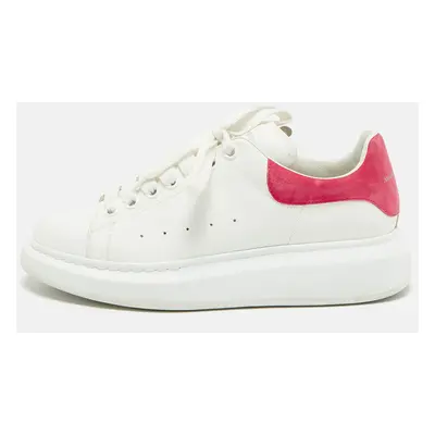 Alexander McQueen White Leather Oversized Low Top Sneakers Size