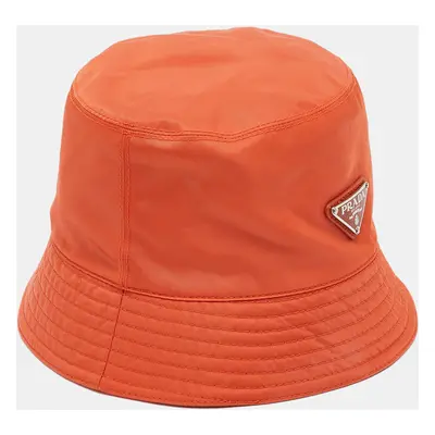 Prada Orange Re-Nylon Bucket Hat