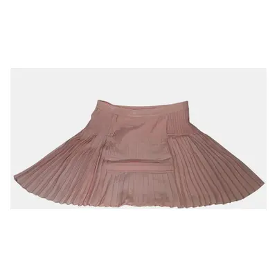 Christian Dior Pink Pleated Silk Mini Skirt