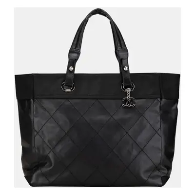 Chanel Black Large Paris Biarritz Tote