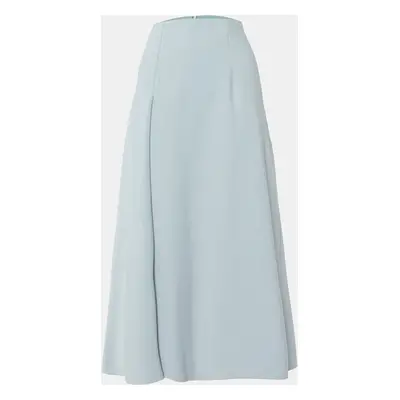 Sportmax Pale Blue Crepe Midi Skirt