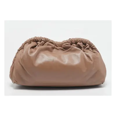 Mansur Gavriel Beige Leather Cloud Clutch