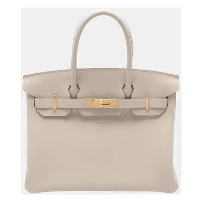 Hermes Birkin Togo Handbag Ivory