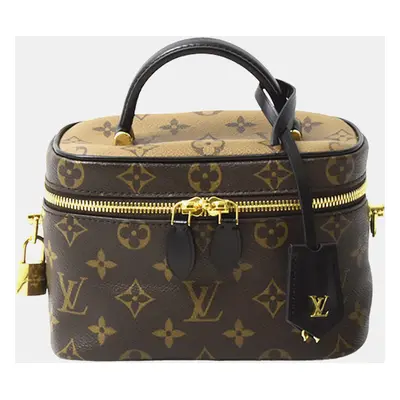 Louis Vuitton Brown Canvas Monogram Reverse Vanity PM Handbag