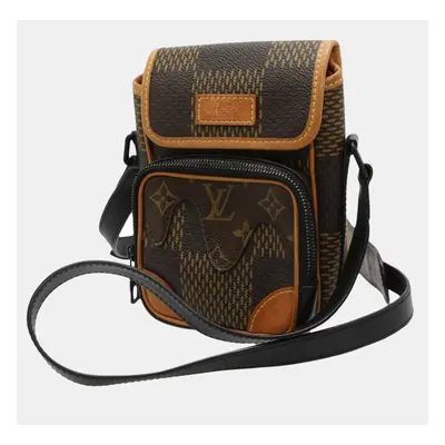 Louis Vuitton Brown LV x Nigo Giant Damier Ebene Monogram Nano Amazone Messenger