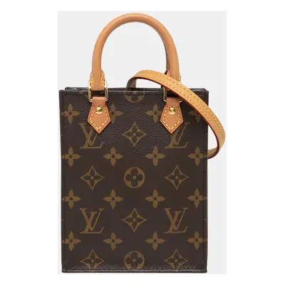 Louis Vuitton Brown Monogram Petit Sac Plat