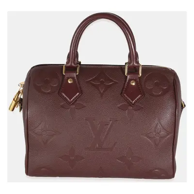 Louis Vuitton Wine Monogram Giant Empreinte Speedy Bandouliere