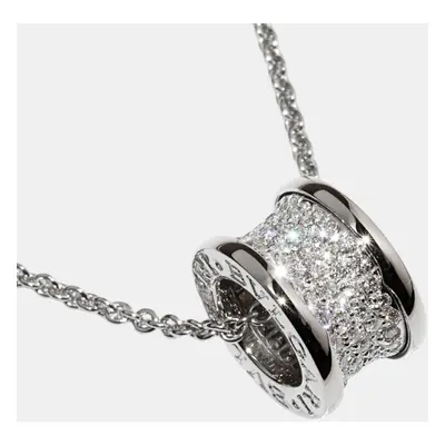 Bvlgari 18K White Gold and Diamond Bvlgari Bvlgari Pendant Necklace