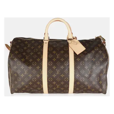 Louis Vuitton Monogram Canvas Keepall Bandouliere bag