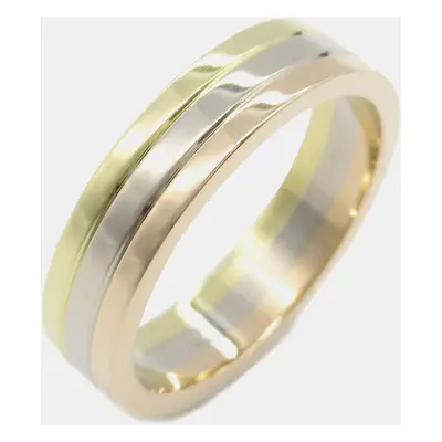 Cartier 18K Rose Gold, White Gold and Yellow Gold Vendome Band Ring EU