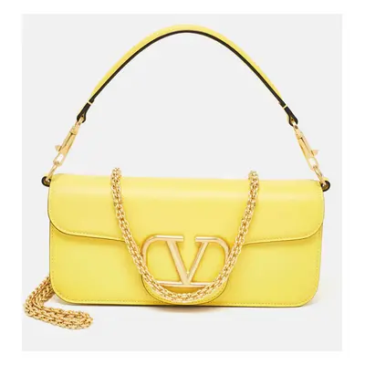 Valentino Yellow Leather Loco Shoulder Bag