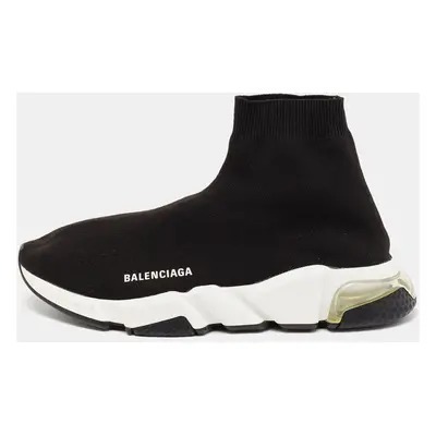 Balenciaga Black Knit Fabric Speed Trainer Sneakers Size